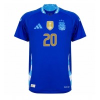 Camiseta Argentina Alexis Mac Allister #20 Visitante Equipación Copa America 2024 manga corta